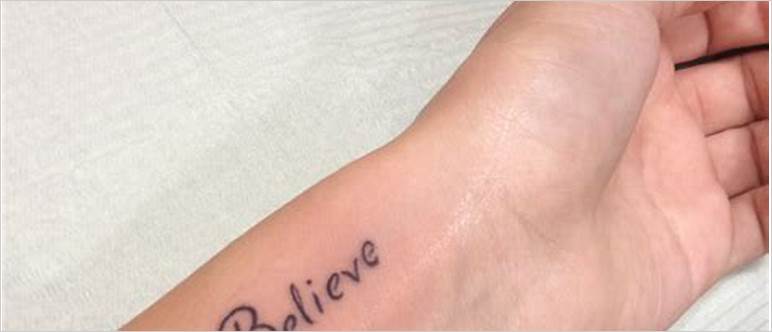 Believe tattoos for guys